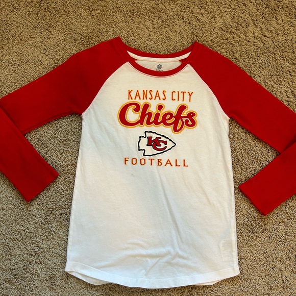 NFL Kansas City Cheifs long sleeve size large or 10-12 - Picture 1 of 3
